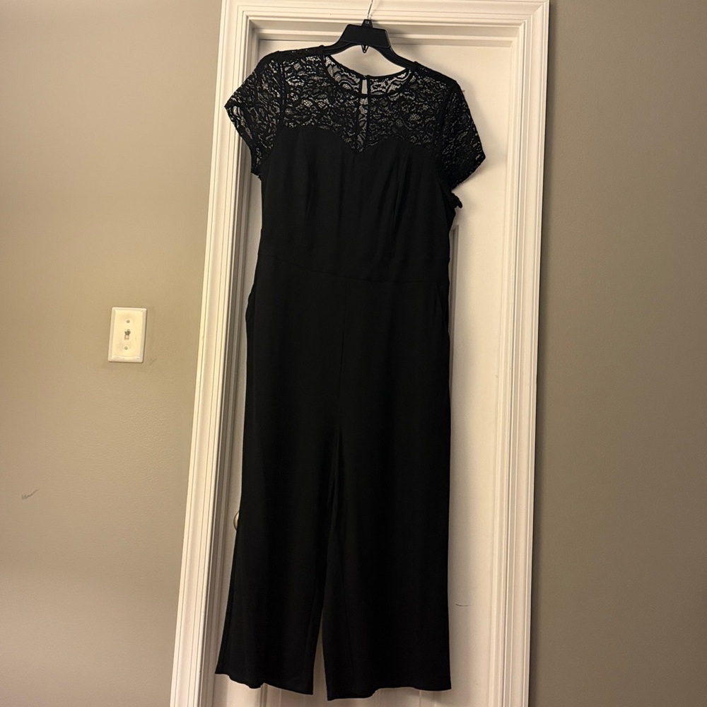Torrid Black Lace Jumpsuit Size 2 (18-20)